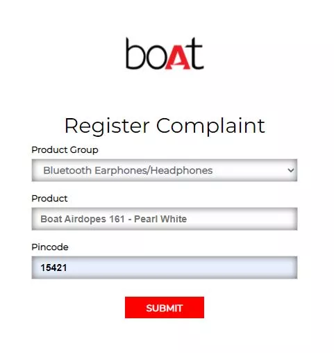 Boat warranty registration Step-1